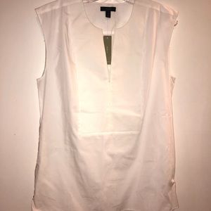 NWT J Crew Blouse  B8760. S 6 zipper100% Cotton